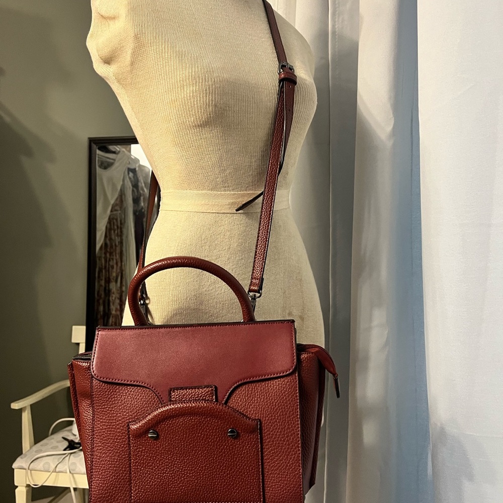 Nwot Danielle Nicole Veronica Satchel Burgundy / … - image 2